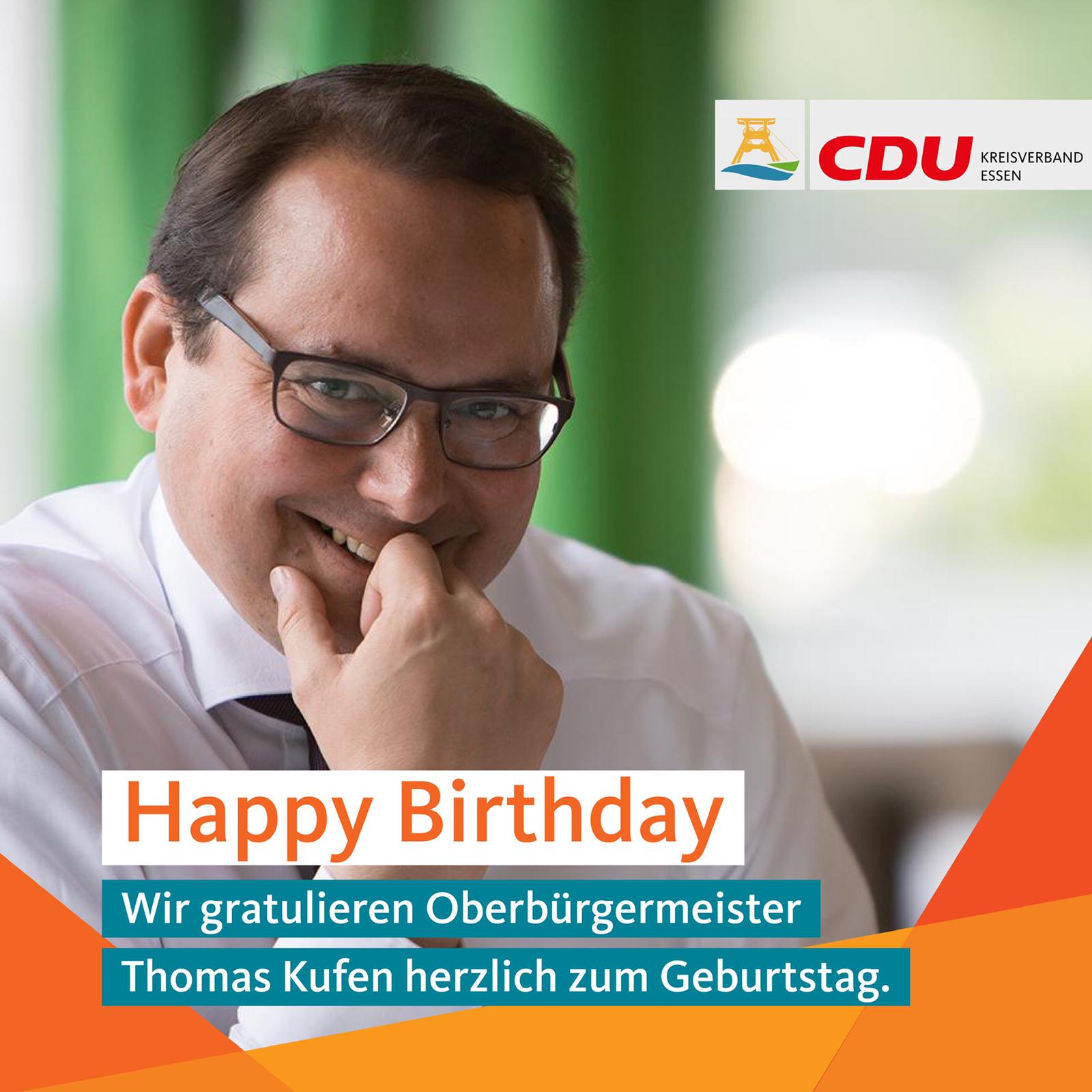 Geburtstagsgruß Thomas Kufen