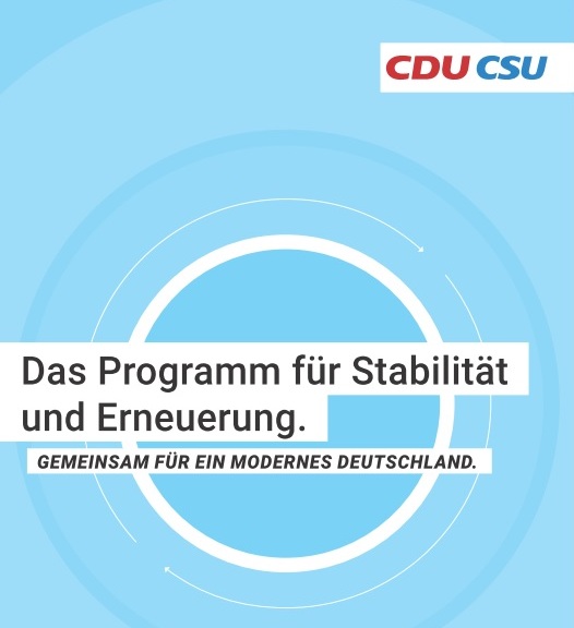 CDU Wahlprogramm 